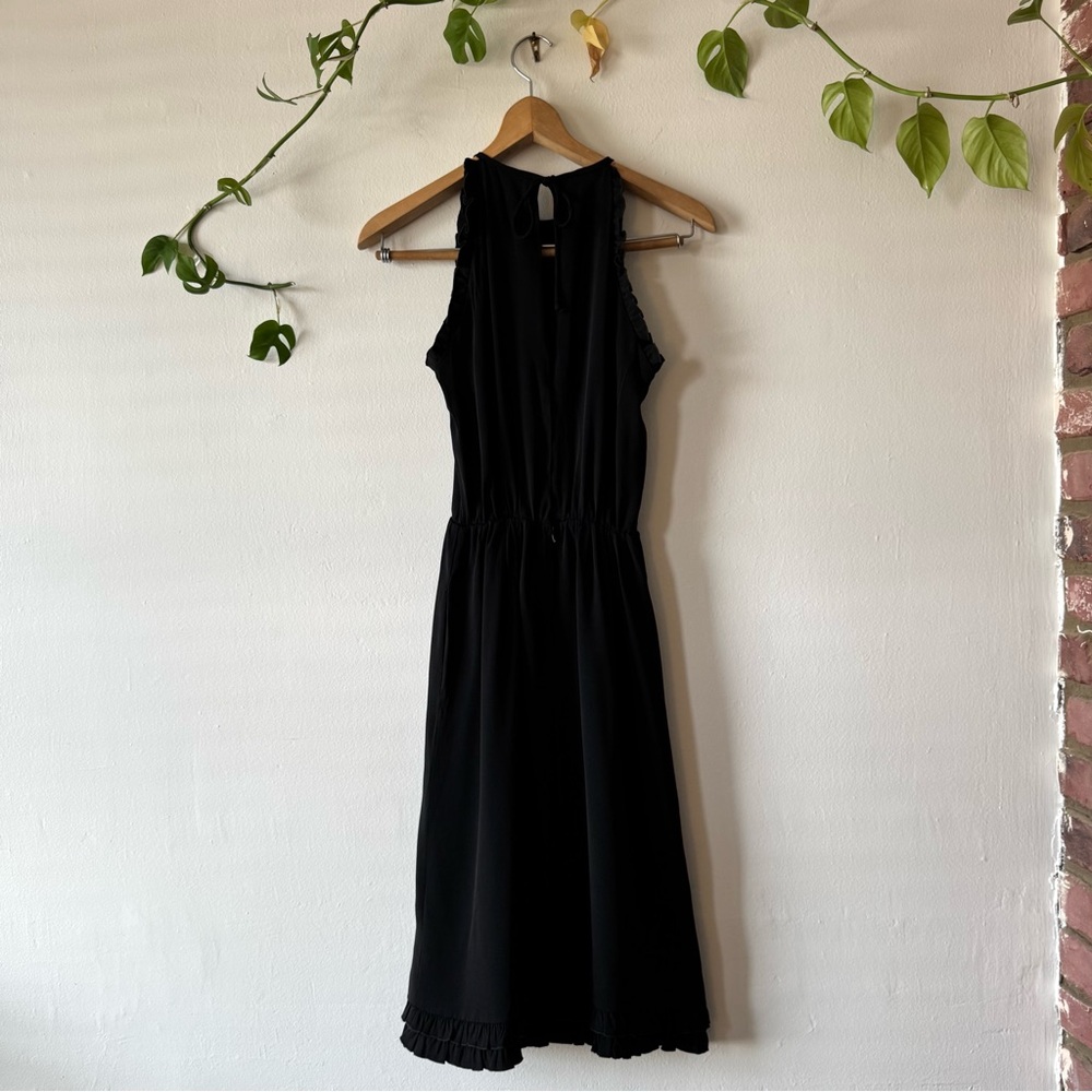 Saks Fifth Avenue Albert Capraro Black Midi Dress - Picture 8 of 11